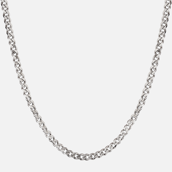 cuban silver chain - 3 mm - Galis jewelry