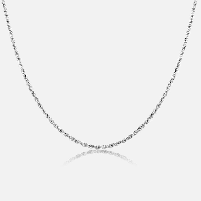 Rope Silver Chain 2mm - Galis jewelry