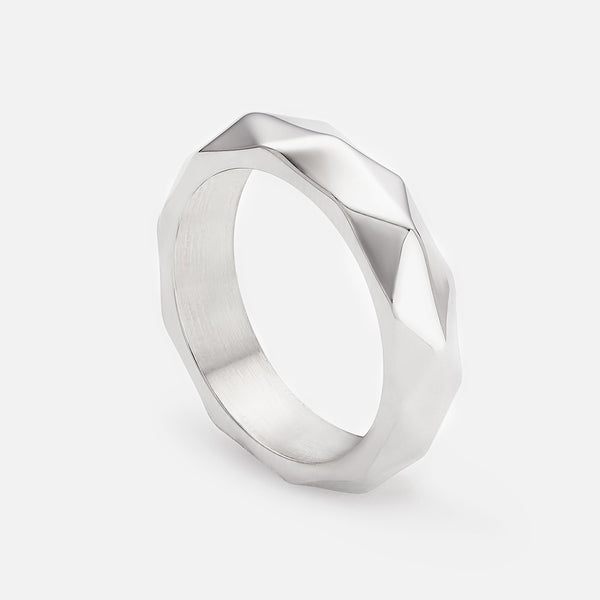 Silver Gabriel – Stainless Steel Ring - Galis jewelry