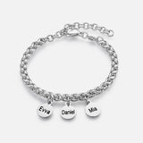 Jodie Silver Personalized Bracelet - Galis jewelry