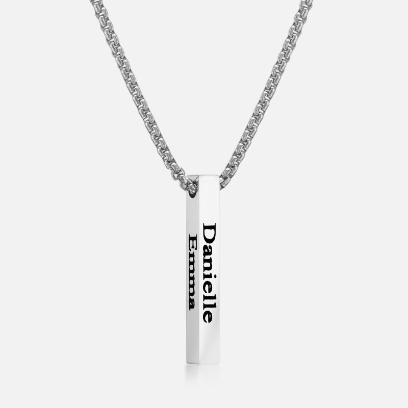Goma Silver – Personalized Necklace - Galis jewelry