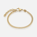 CUBAN GOLD BRACELET - 3 MM - Galis jewelry
