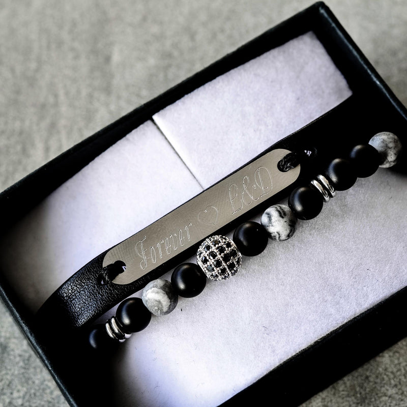 Leonardo Set – Personalized Bracelets - Galis jewelry