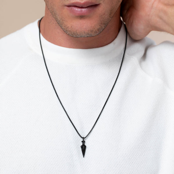 Elton – Black Chain Necklace - Galis jewelry